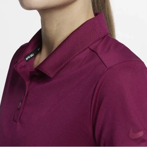 Nike Women’s Golf Dri-Fit Solid Victory Polo True Berry Nike T-shirt L - Picture 3 of 7